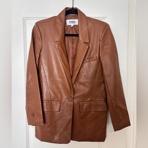 BB Dakota Steve Madden Faux Leather Blazer